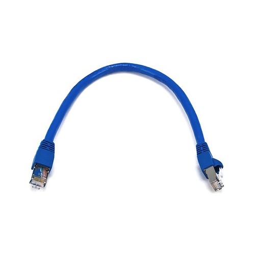 Monoprice Cat6a Stp Ethernet Cable_ 1ft Blue (5898)