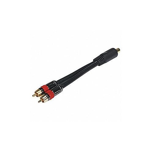 Monoprice Rca F To 2-rca M Digital Coax 6in (6261)