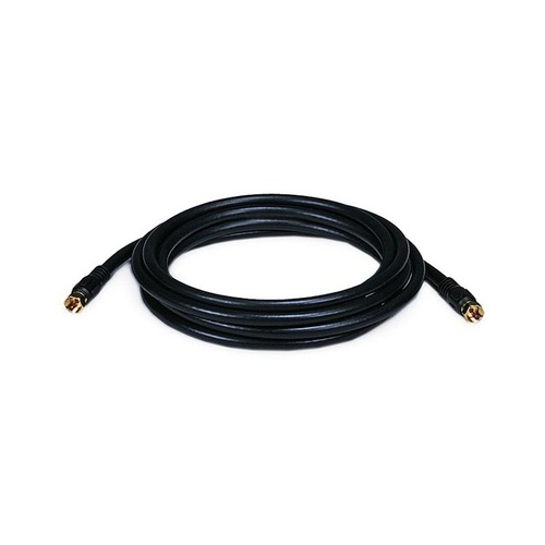 Monoprice Rg6 75ohm_coax W F Type10ft - Black (6313)