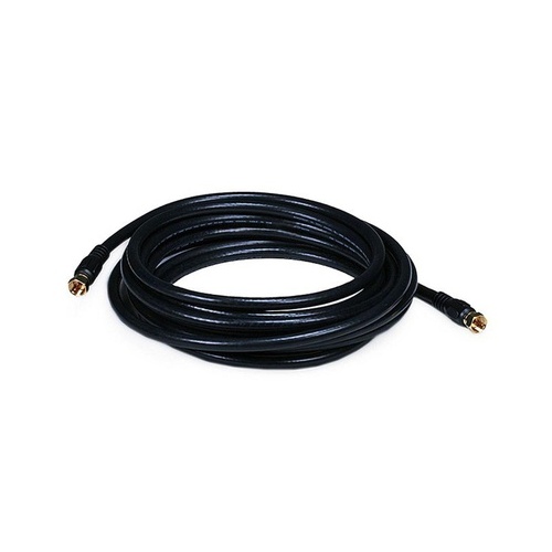 Monoprice Rg6 75ohm_coax W F Type 15ft - Black (6314)