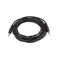 Monoprice Stereo Plug/plug M/m Cable - Black 12ft (645)