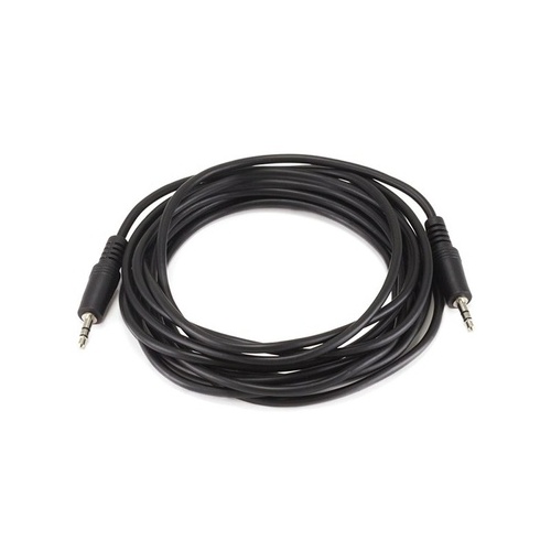 Monoprice Stereo Plug/plug M/m Cable - Black 12ft (645)