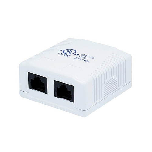 Monoprice Surface Mount Box Cat5e Double (7091)