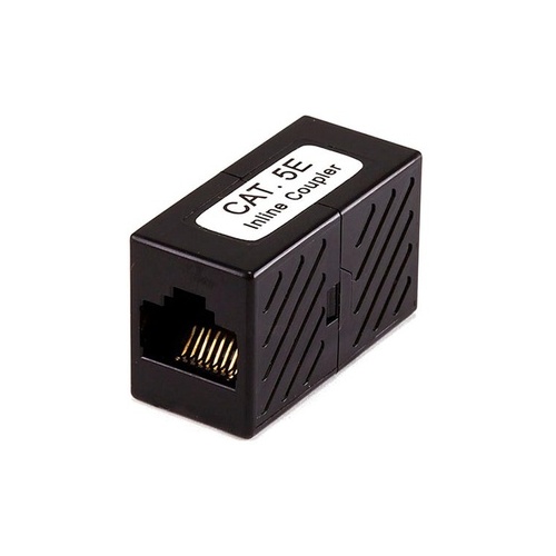 Monoprice Cat5e Inline Coupler - Black (7283)