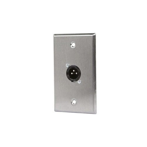 Monoprice Xlr Male 3 Pin One Port Wall Plate (7397)