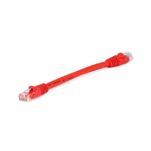 Monoprice Cat6 Utp Cable_ 6-inch Red (7505)