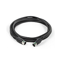 Monoprice Midi Cable With 5 Pin Din Plugs - Black (8534)
