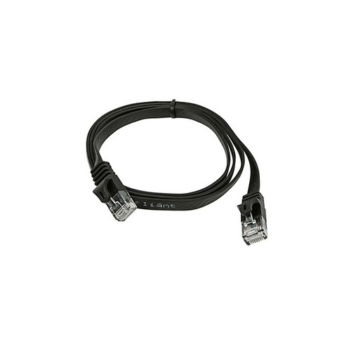 Monoprice Cat5e Flat Patch Cable_ 3ft Black (9547)