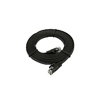 Monoprice Cat5e Flat Patch Cable_ 10ft Black (9550)