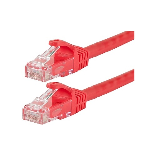 Monoprice Flexboot Cat6 24awg Cable_ 10ft Red (9834)