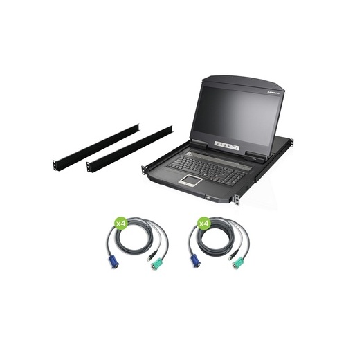Iogear Widescreen Lcd 8 Port Kvm W/cables (GCL1908WKITU)