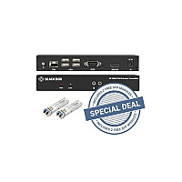 Black Box Kvm Extender Kit Over Fiber Bundle Single-monitor,hdmi 4k30,usb 2.0,(2)sfps,1250-mbps Lc,sm 1310nm,20km(lfp442),gsa,taa (KVXLCHF100SFPBN3)