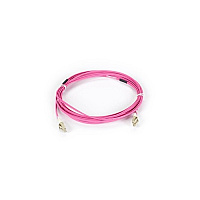 Black Box Om4 50/125 Multimode Fiber Optic Patch Cable - 10/40/100g, Lszh, Lc To Lc, Erika Violet, 5-m (16.4-ft.) (FOM4005MLCLC)