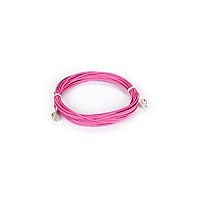 Black Box Om4 50/125 Multimode Fiber Optic Patch Cable - 10/40/100g, Lszh, Lc To Lc, Erika Violet, 15-m (49.2-ft.) (FOM4015MLCLC)