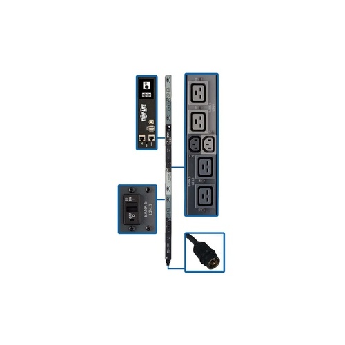 Tripp Lite Pdu 3-phase Monitored 6 C13 12 C19 0urm (PDU3EVNR6H50A)