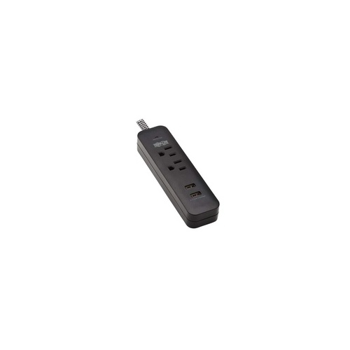 Tripp Lite Surge Protector 2-outlet 2 Usb 6ft Cord (TLP206USB)