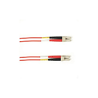 Black Box Om3 50/125 Multimode Fiber Optic Patch Cable - Ofnp Plenum, Lc To Lc, Red, 1-m (3.2-ft.), Gsa, Taa, Non-returnable/non-cancelable (FOCMP10001MLCCRD)