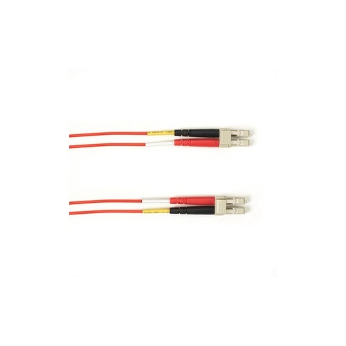 Black Box Om3 50/125 Multimode Fiber Optic Patch Cable - Ofnp Plenum, Lc To Lc, Red, 1-m (3.2-ft.), Gsa, Taa, Non-returnable/non-cancelable (FOCMP10001MLCCRD)