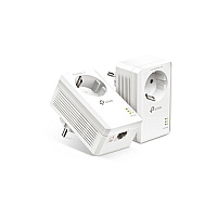 TP-Link Av1000 Gigabit Pass-through Powerline Starter Kit (TLPA7017P KIT)