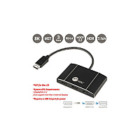 SIIG 4k Displayport 1.4 To Dp & Hdmi Mst Hub (CEDP0N11S1)