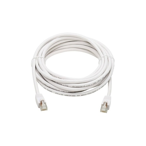 Tripp Lite Cat6a Gbe Cable Antibacterial Poe 25ft (N262AB025WH)