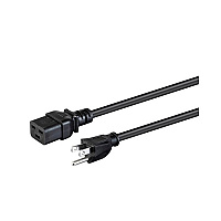 Monoprice Power Cord - Nema 5-15p To Iec 60320 C19 _ 14awg_ 15a/1875w_ 3-prong_ Black_ 15ft (40074)