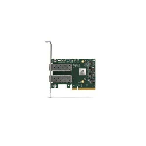 Nvidia Connectx-6 Lx En Adapter Card, 25gbe, Dual-port Sfp28, Pcie 4.0 X8, Secure Boot, No Crypto, Tall Bracket (MCX631102ASADAT)