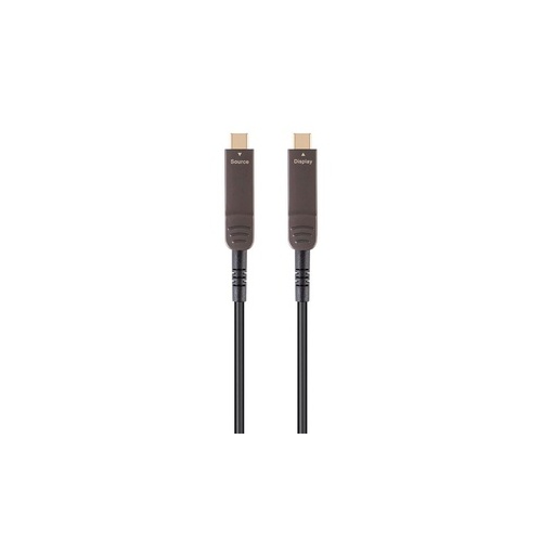 Monoprice Slimrun Av Usb 3.1 Type-c To Type-c Video-only Cable_ 30ft_ 4k@60hz_ Fiber Optic_ Aoc (38578)
