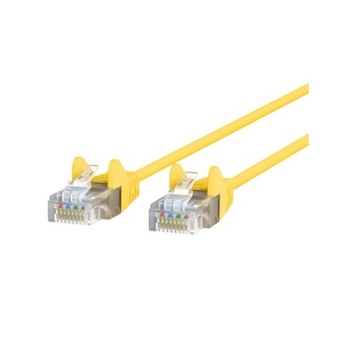 Belkin Cat6 Slim 28awg Cable-yellow-25ft (CE001B25YLWS)