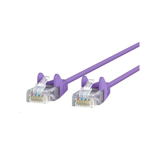 Belkin Cat6 Slim 28awg Cable-purple-50ft (CE001B50PURS)