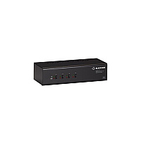 Black Box Kvm Switch - 4-port, Dual-monitor, Mixed Displayport 1.2 And Hdmi 2.0, 4k 60hz, Usb 3.1 Hub, Audio, Gsa, Taa (KV6224DPH)
