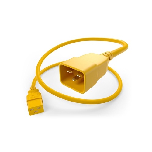 Uncommonx Power Cable Sjt Yellow C19-c20 2ft (PWCDC19C2002FYLW)