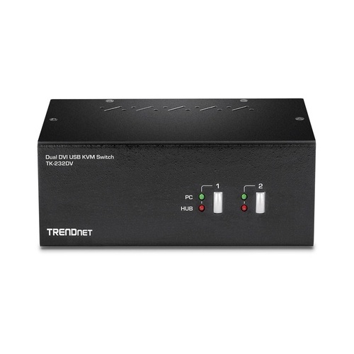Trendnet Dual Monitor Dvi-i Kvm Switch (TK232DV)