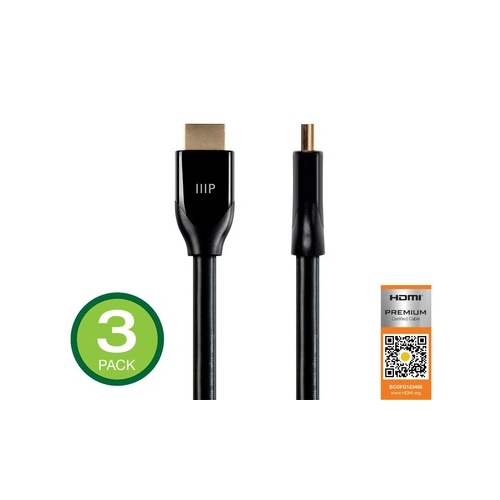 Monoprice Certified Premium High Speed Hdmi Cable (34212)