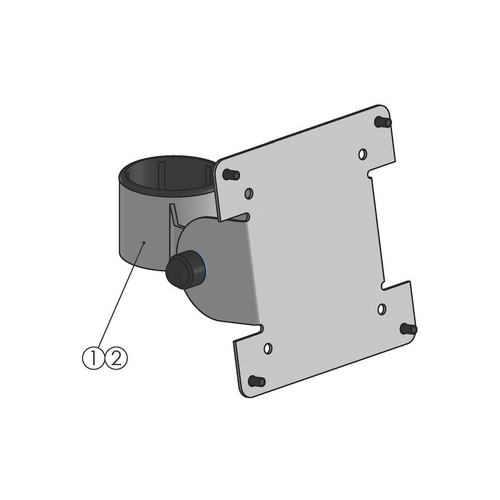 Spacepole 75/100 Vesa Plate Add-on, Black (SPV3301FX02)