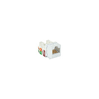 Black Box Cat6a Keystone Jack - Unshielded, Rj45, White, 25-pack, Gsa, Taa (C6AJA70WHR225P)