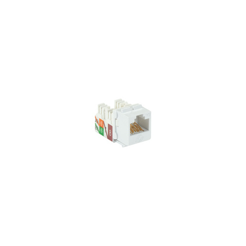 Black Box Cat6a Keystone Jack - Unshielded, Rj45, White, 25-pack, Gsa, Taa (C6AJA70WHR225P)