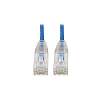 Tripp Lite Cat6 Snagless Molded Slim Utp Blue 8in (N201S8NBL)