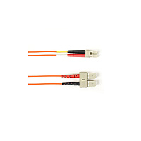 Black Box Om2 50/125 Multimode Fiber Optic Patch Cable - Ofnr Pvc, Sc To Lc, Orange, 3-m (9.8-ft.), Gsa, Taa, Non-returnable/non-cancelable (FCMR50003MSCLCOR)