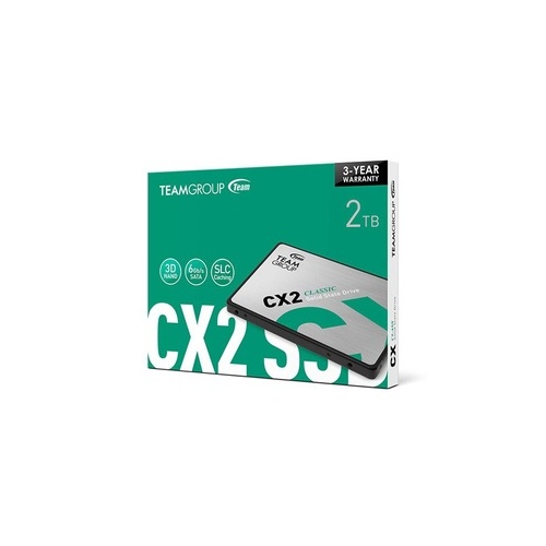 Tech Data Corporation Teamgroup Cx2 2.5 2tb Sata Iii 3d Nand Internal Solid State Drive (ssd) Retail (T253X6002T0C101)