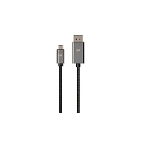 Monoprice Bidirectional Usb Type-c To Displayport Cable - 4k@60hz_ Black_ 6ft (39240)