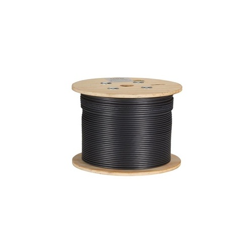Black Box Cat6a 650-mhz Stranded Ethernet Bulk Cable - Shielded (s/ftp), Cm Pvc, Poe, Black, 1000-ft. (304.8-m) Spool, Gsa, Taa (C6ABC50SSTRBK1000)
