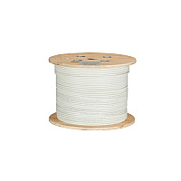 Black Box Cat6a 650-mhz Stranded Ethernet Bulk Cable - Unshielded (utp), Cm Pvc, Poe, White, 1000-ft. (304.8-m) Spool, Gsa, Taa (C6ABC50STRWH1)