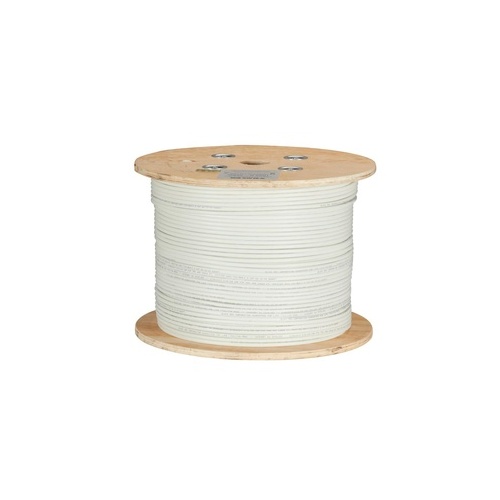 Black Box Cat6a 650-mhz Stranded Ethernet Bulk Cable - Unshielded (utp), Cm Pvc, Poe, White, 1000-ft. (304.8-m) Spool, Gsa, Taa (C6ABC50STRWH1)