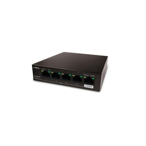 M&M's 4-port Gb Poe+ Switch W/ Uplink 58w (SW10004P)