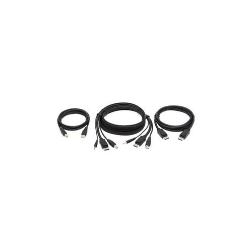 Tripp Lite Displayport Kvm Cable Kit 4k 3.5mm 6ft (P783006DPU)