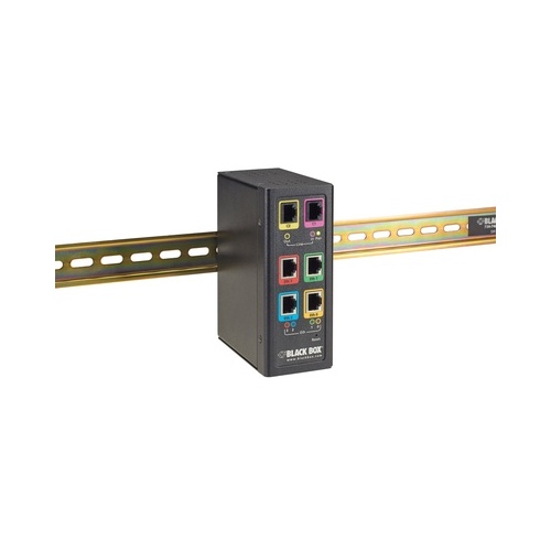 Black Box Industrial Ethernet Extender Multi-drop Unit - G-shdsl 2-wire, 15-mbps, Gsa, Taa (LB532AMR2)