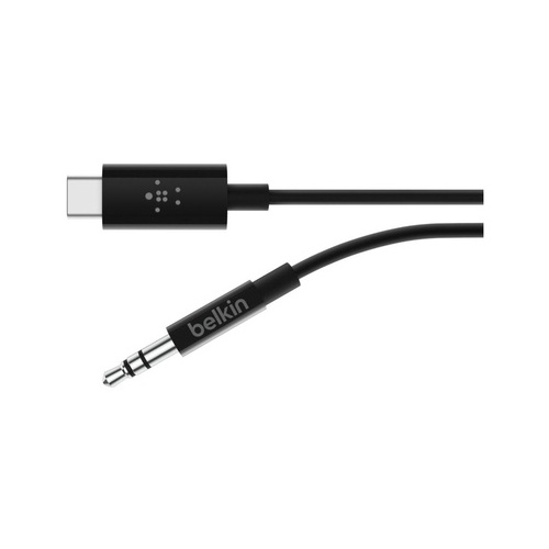 Belkin Usb-c To 3.5 Mm Audio Cable, 3 , Blk (F7U079BT03BLK)