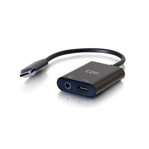 C2G Usb C To Aux And Usb C Adapter (54438)