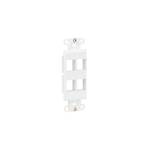 Tripp Lite Center Plate Insert Vertical 4-port (N042D004VWH)
